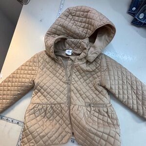 Starting Out Quilted Beige Kids Puffer Jacket